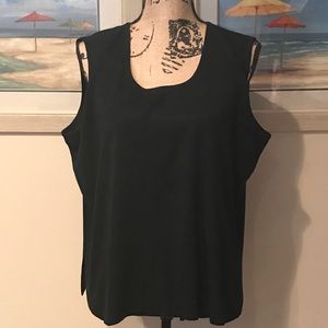 Plus size 2X Black Shell by Ming Wang